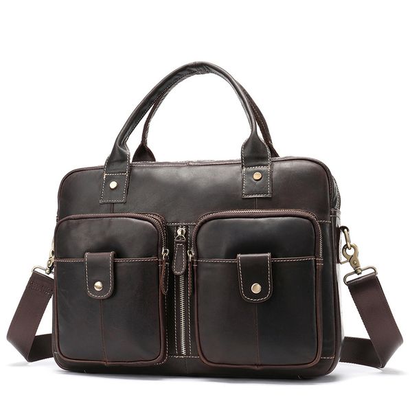 new vintage 100% cow genuine leather business men's briefcase male shoulder bag real leather men messenger bag tote computer
new vintage 100% cow genuine leather business men's briefcase male shoulder bag real leather men messenger bag tote computer
