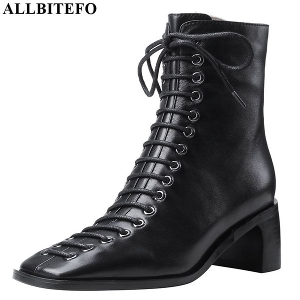 allbitefo real genuine leather women boots square toe autumn winter ankle boots frenulum fashion comfortable, Black
allbitefo real genuine leather women boots square toe autumn winter ankle boots frenulum fashion comfortable, Black
