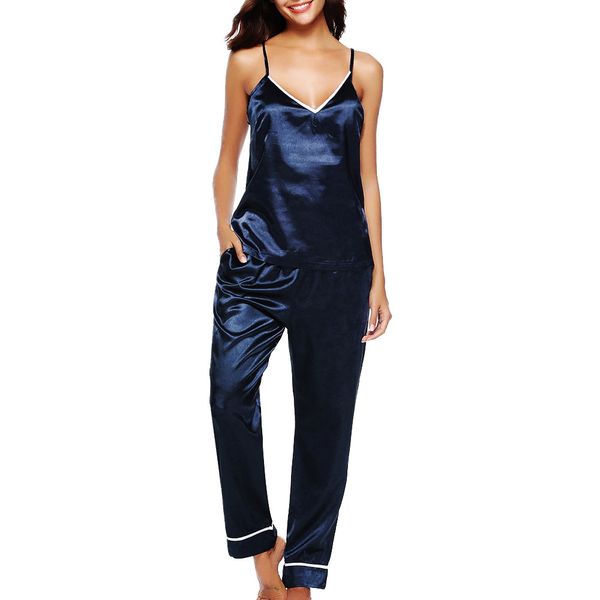 summer pajamas set women sleepwear sleeveless strap nightwear lace trim satin cami pajama sets homewear sleeveless #g, Black;red
summer pajamas set women sleepwear sleeveless strap nightwear lace trim satin cami pajama sets homewear sleeveless #g, Black;red