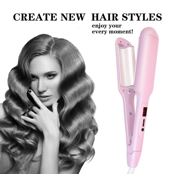 2 in 1 curling tongs wand deep waver for beachy waves professional curling iron tourmaline deep waver styling tools hair curlers
2 in 1 curling tongs wand deep waver for beachy waves professional curling iron tourmaline deep waver styling tools hair curlers
