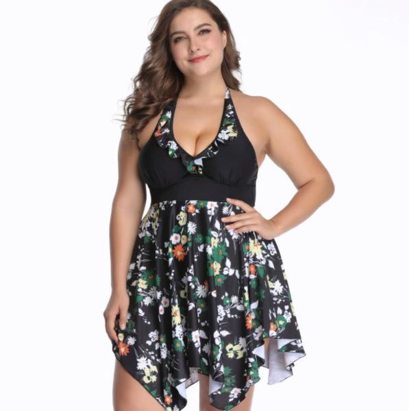 beach big size deep v-neck halter bras dress bikini plus size women bikini flower tankinis, White;black
beach big size deep v-neck halter bras dress bikini plus size women bikini flower tankinis, White;black