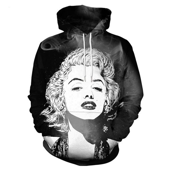new fashion women/men marilyn monroe with smoke art funny 3d printed casual long sleeve autumn winter hoodies sweatshirt k163, Black
new fashion women/men marilyn monroe with smoke art funny 3d printed casual long sleeve autumn winter hoodies sweatshirt k163, Black