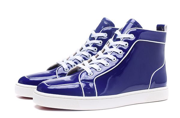 2017low blue mirror with rivets red bottom casual shoes,women fashion sneakers rock flat shoes size36-46 c13, Black
2017low blue mirror with rivets red bottom casual shoes,women fashion sneakers rock flat shoes size36-46 c13, Black
