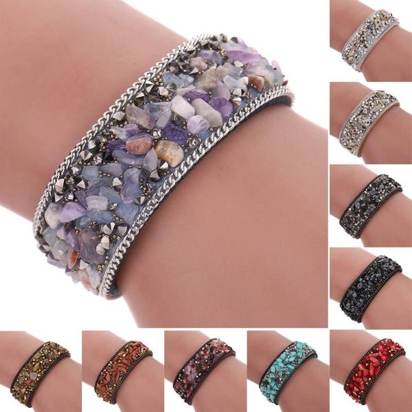 women lady wide bracelet wrap velvet crystal detritus casual hand chain jewelry accessories xrq88, Golden;silver
women lady wide bracelet wrap velvet crystal detritus casual hand chain jewelry accessories xrq88, Golden;silver