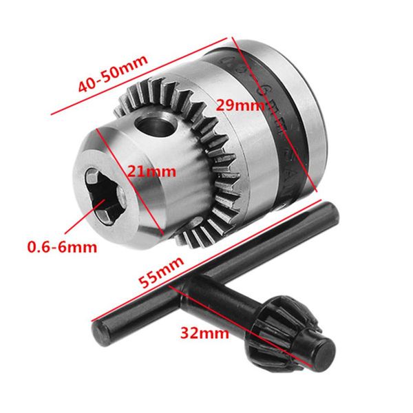 high speed steel electric drill chuck 0.6-6mm metal stable keyed angle grinder drill chuck b10 thread with connecting rod
high speed steel electric drill chuck 0.6-6mm metal stable keyed angle grinder drill chuck b10 thread with connecting rod