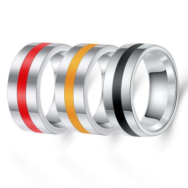 titanium steel rings fashion brief stainless steel rings european and american style high polished band rings, Silver
titanium steel rings fashion brief stainless steel rings european and american style high polished band rings, Silver
