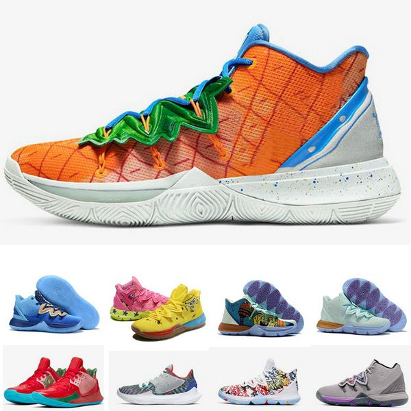 new kyrie 5 pineapple house patrick squidwards basketball shoes star kids kyrie 2 low mr. krabs sandy cheeks sneakers 7-12, Black
new kyrie 5 pineapple house patrick squidwards basketball shoes star kids kyrie 2 low mr. krabs sandy cheeks sneakers 7-12, Black