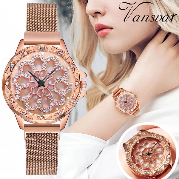 2019 diamond women watch rotate magnetic ladies wrist watch mesh female clock for dropshipping, Slivery;brown
2019 diamond women watch rotate magnetic ladies wrist watch mesh female clock for dropshipping, Slivery;brown