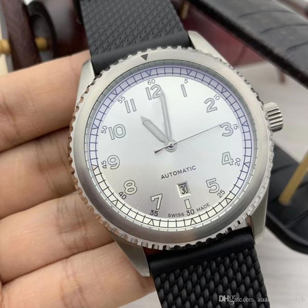disount price rubber strap screw down crown automatic luminous hands and arabic numerals markers white dial mens watch pilot watches, Slivery;brown
disount price rubber strap screw down crown automatic luminous hands and arabic numerals markers white dial mens watch pilot watches, Slivery;brown