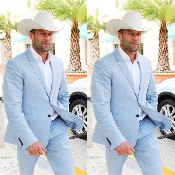 blue linen men suit with pants summer suit men blazer marriage wedding suit for men groom casual street jacket custom made (jacket+pants), Black;gray
blue linen men suit with pants summer suit men blazer marriage wedding suit for men groom casual street jacket custom made (jacket+pants), Black;gray