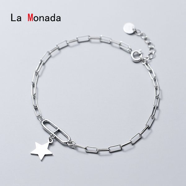 la monada 925 sterling silver bracelets for women bead star special chain pentagram women bracelet silver jewelry accessories, Black
la monada 925 sterling silver bracelets for women bead star special chain pentagram women bracelet silver jewelry accessories, Black
