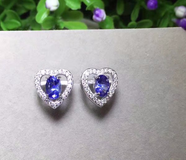 uloveido natural tanzanite stud earrings for women, 925 sterling silver, gemstone fine jewelry with velvet box certificate fr126, Golden;silver 
uloveido natural tanzanite stud earrings for women, 925 sterling silver, gemstone fine jewelry with velvet box certificate fr126, Golden;silver