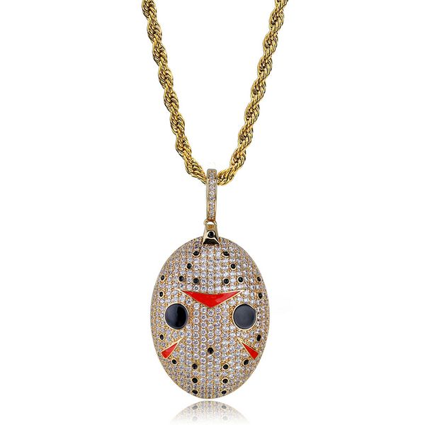 classic clown mask pendant with tennis chain cubic zirconia men's hip hop pendant necklace jewelry for men party gift, Silver
classic clown mask pendant with tennis chain cubic zirconia men's hip hop pendant necklace jewelry for men party gift, Silver