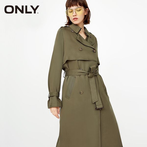 only women long belted double-breasted trench coat clothes jacket | 118336508, Tan;black
only women long belted double-breasted trench coat clothes jacket | 118336508, Tan;black