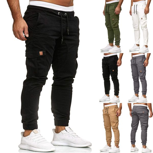 men sweatpants slacks casual elastic joggings sport solid baggy pockets trousers baggytrouser casual casualtrouser cottonpant, Black
men sweatpants slacks casual elastic joggings sport solid baggy pockets trousers baggytrouser casual casualtrouser cottonpant, Black