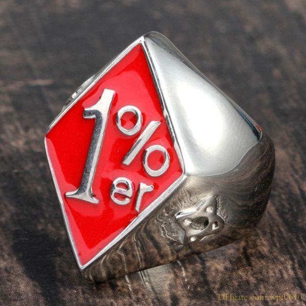 trendy punk style stainless steel 1%er totem design finger rings jewelry for men, Silver
trendy punk style stainless steel 1%er totem design finger rings jewelry for men, Silver