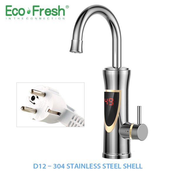 ecofresh instant tankless electric water heater faucet kitchen instant heating tap water heater with led eu plug
ecofresh instant tankless electric water heater faucet kitchen instant heating tap water heater with led eu plug