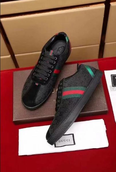 2019 men casual shoes sneaker men designer trainers leather platform flat shoes sports no box, Black
2019 men casual shoes sneaker men designer trainers leather platform flat shoes sports no box, Black
