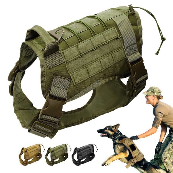 new tactical service dog vest training hunting molle nylon water-resistant adjustable dog harness handle hunting, Camo
new tactical service dog vest training hunting molle nylon water-resistant adjustable dog harness handle hunting, Camo