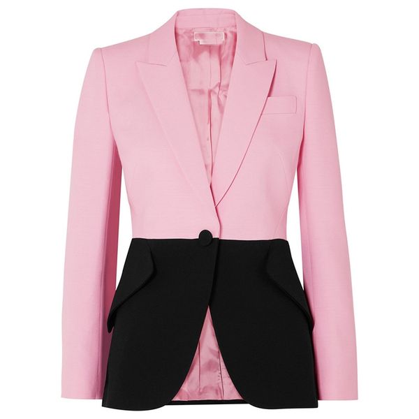 goodlishowsi high end fashion formal women's suit coat pink and black colorblock single button notched full slim jacket, Black;brown
goodlishowsi high end fashion formal women's suit coat pink and black colorblock single button notched full slim jacket, Black;brown