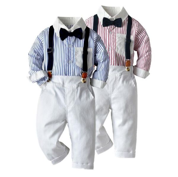 baby boy clothes boy striped shirts with overalls fashion kids 2pcs sets gentleman casual children autumn sets, White
baby boy clothes boy striped shirts with overalls fashion kids 2pcs sets gentleman casual children autumn sets, White
