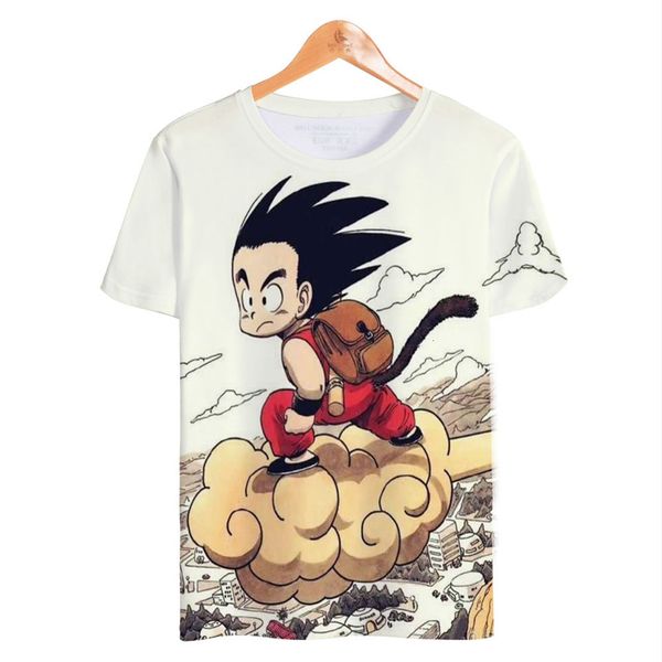 

empty 2019 wu sun turtle immortal seven 3d short sleeve shirt speed dry dragon ball jacket t shirts, Gray;blue