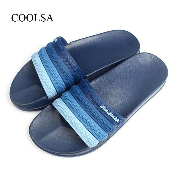 coolsa new men's eva quick-drying home slippers men's classic striped beach flip flops bathroom non-slip flat slippers wholesale, Blue;gray
coolsa new men's eva quick-drying home slippers men's classic striped beach flip flops bathroom non-slip flat slippers wholesale, Blue;gray