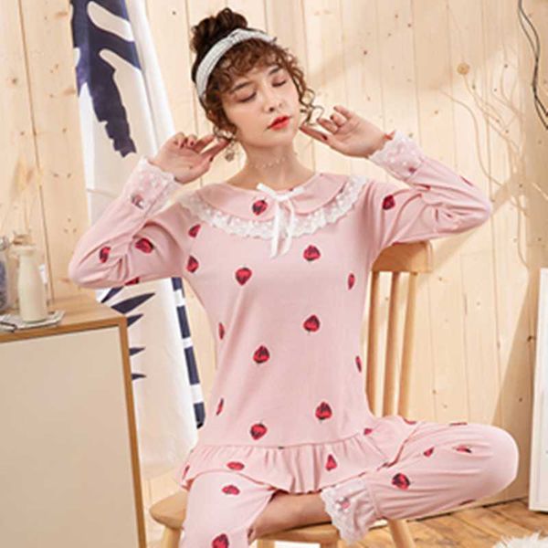 2018 women kawaii cartoon pajamas brushed cotton female cute long sleeve, Blue;gray
2018 women kawaii cartoon pajamas brushed cotton female cute long sleeve, Blue;gray