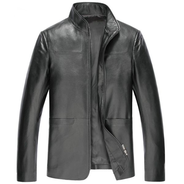 men's leather autumn winter genuine sheepskin streetwear men jacket coat 5xl chaqueta hombre 2692 y1598, Black
men's leather autumn winter genuine sheepskin streetwear men jacket coat 5xl chaqueta hombre 2692 y1598, Black