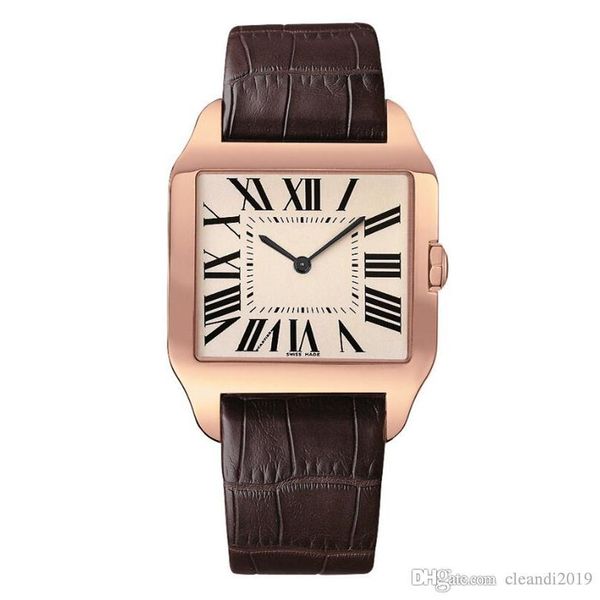 2019 Rose Gold New men watch Gentalmen luxury watches women fashion wristwatch leather brown square dial Female Relogio Montre male clock, Slivery;brown
2019 Rose Gold New men watch Gentalmen luxury watches women fashion wristwatch leather brown square dial Female Relogio Montre male clock, Slivery;brown