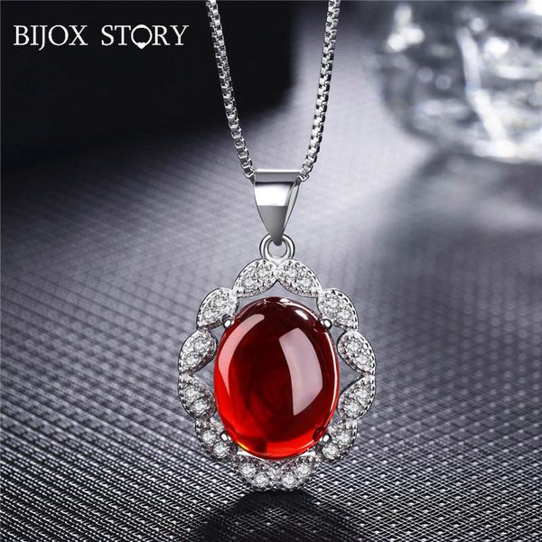bijox stor fashion 925 sterling silver necklace with oval shape ruby zircon pendant fine jewelry for women wedding promise party
bijox stor fashion 925 sterling silver necklace with oval shape ruby zircon pendant fine jewelry for women wedding promise party