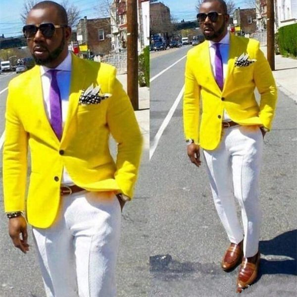 fashion yellow groom tuxedos notch lapel men wedding wear party groomsmen suits mens business suits (jacket+pants, White;black
fashion yellow groom tuxedos notch lapel men wedding wear party groomsmen suits mens business suits (jacket+pants, White;black