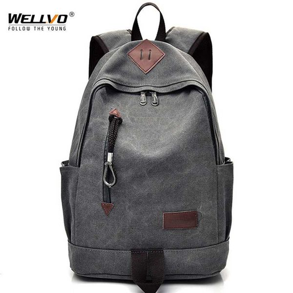 men canvas backpack teenage boys school bag lapbackpacks students casual travel rucksack large book bags brown black xa1916c
men canvas backpack teenage boys school bag lapbackpacks students casual travel rucksack large book bags brown black xa1916c