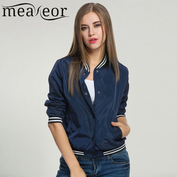 meaneor women bomber jacket casual jacket coat 2019 spring windbreaker stand collar baseball jackets slim zipper coats, Black;brown
meaneor women bomber jacket casual jacket coat 2019 spring windbreaker stand collar baseball jackets slim zipper coats, Black;brown