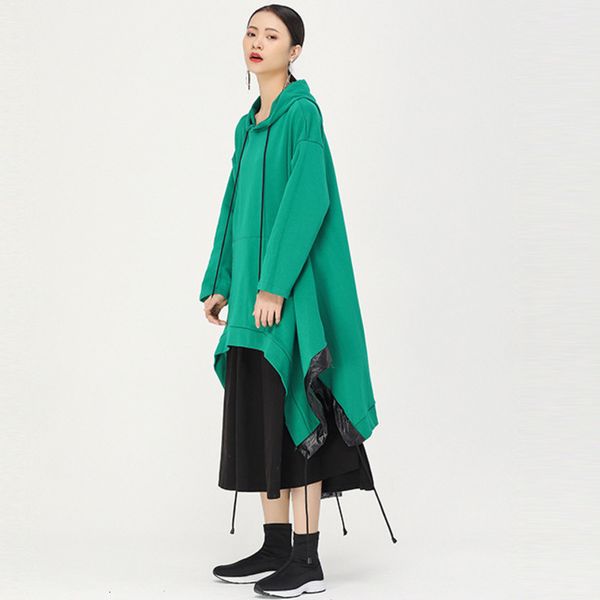 mevgo2019 designed irregular hooded long sweatshirt woman fashion autumn winter loose split pocket pu splice hoodies hd2385, Black
mevgo2019 designed irregular hooded long sweatshirt woman fashion autumn winter loose split pocket pu splice hoodies hd2385, Black