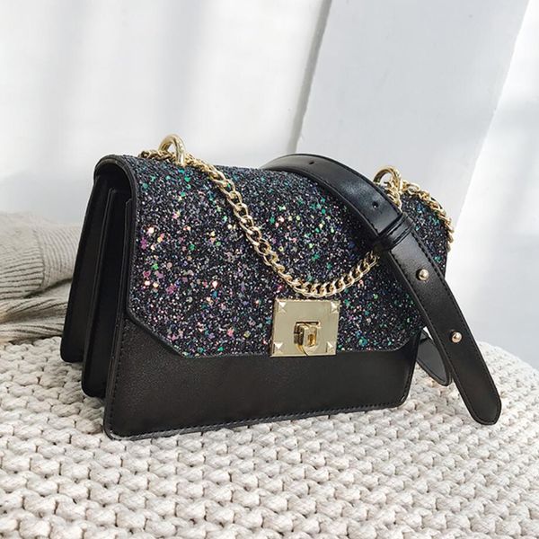 european fashion female sequin square bag 2019 new pu leather women's designer handbag chain shoulder messenger bag
european fashion female sequin square bag 2019 new pu leather women's designer handbag chain shoulder messenger bag