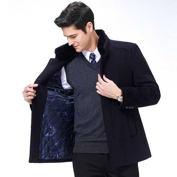 2019 wool coat for men winter wool coat pea for men autumn blend jacket cashmere real, Black
2019 wool coat for men winter wool coat pea for men autumn blend jacket cashmere real, Black