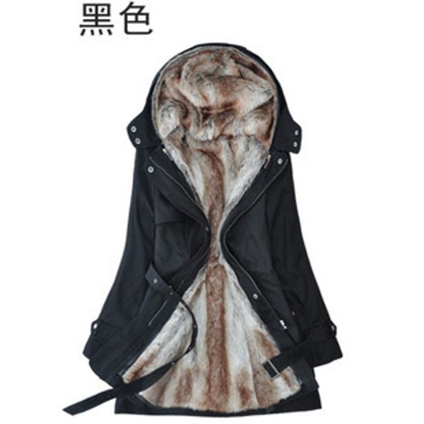 large size mid-length women's cotton-padded clothes selling deconstructable wool liner hooded cotton coat, Blue;black
large size mid-length women's cotton-padded clothes selling deconstructable wool liner hooded cotton coat, Blue;black
