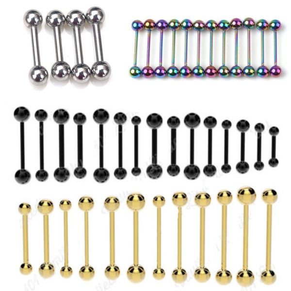 14g 16g 18 gauge steel black gold 3-6mm ball tongue bar straight barbell piercing eyebrow tragus stud nipple ring body jewelry, Slivery;golden
14g 16g 18 gauge steel black gold 3-6mm ball tongue bar straight barbell piercing eyebrow tragus stud nipple ring body jewelry, Slivery;golden