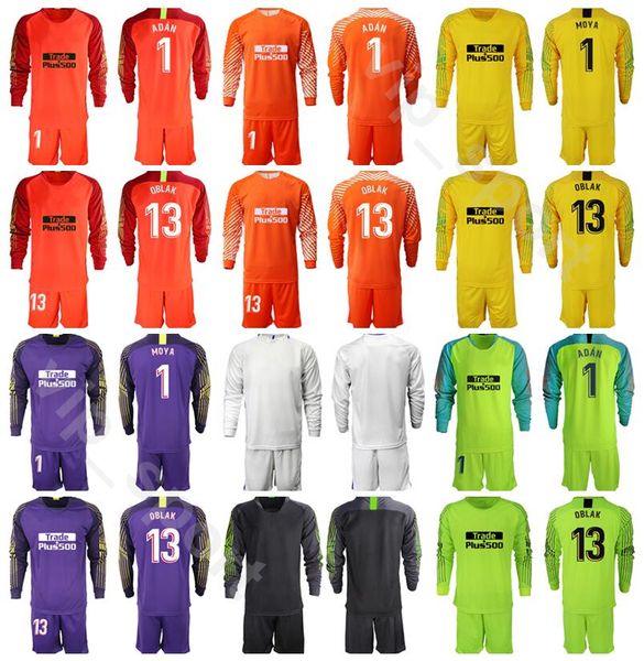 2020 long sleeve goalie soccer 1 antonio adan jersey set goalkeeper 13 jan oblak 1 miguel angel moya football shirt kits uniform mj, Black
2020 long sleeve goalie soccer 1 antonio adan jersey set goalkeeper 13 jan oblak 1 miguel angel moya football shirt kits uniform mj, Black