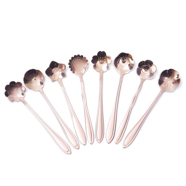 8pcs/set flower shaped stainless steel tea coffee spoon teaspoons ice cream sugar flatware silver gold tableware kitchen tools
8pcs/set flower shaped stainless steel tea coffee spoon teaspoons ice cream sugar flatware silver gold tableware kitchen tools