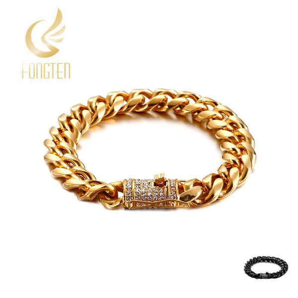 10/13mm silver/gold/black hip hop rock chain luxury bracelet men stainless steel metal bracelets
10/13mm silver/gold/black hip hop rock chain luxury bracelet men stainless steel metal bracelets