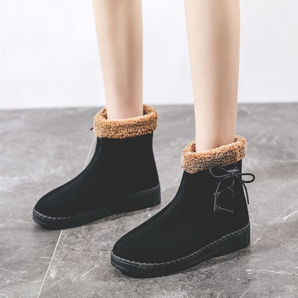 2019 female fashion winter snow boots ladies warm fur suede woman shoes plus size platform chaussures femme, Black
2019 female fashion winter snow boots ladies warm fur suede woman shoes plus size platform chaussures femme, Black