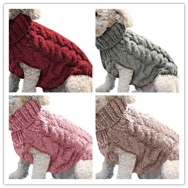 classic dog sweater pet dog knitting sweater puppy cat kitten clothing autumn winter clothes