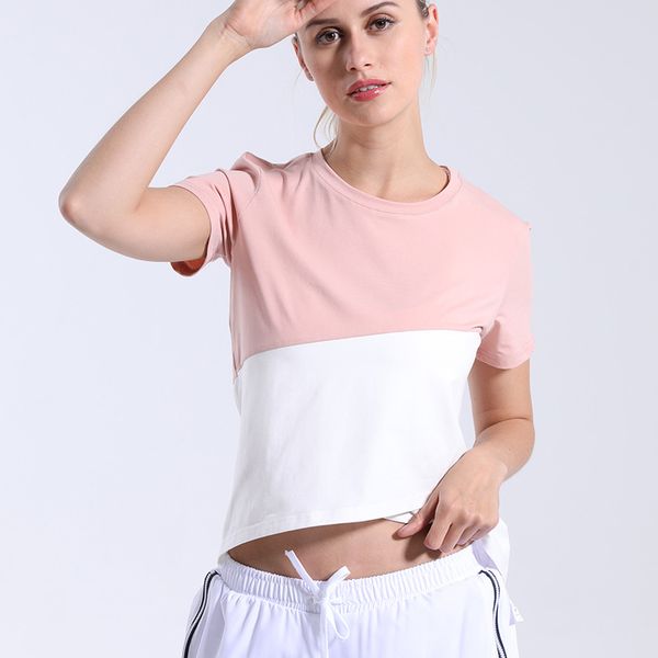 contrast blouse sports t-shirt female loose thin running cotton quick-drying stretch yoga clothes fitness short-sleeved t-shirt, Black;red
contrast blouse sports t-shirt female loose thin running cotton quick-drying stretch yoga clothes fitness short-sleeved t-shirt, Black;red