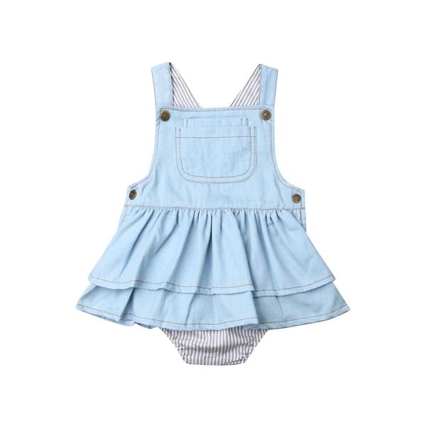1-4years new kids baby girls suspender denim jumpsuit bodysuit summer outfits, Blue
1-4years new kids baby girls suspender denim jumpsuit bodysuit summer outfits, Blue