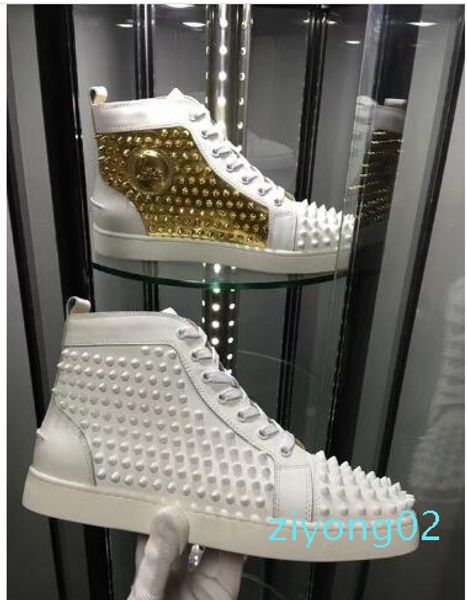 original red bottom luxury designers spikes sneakers shoes men high louisflats outdoor casual -- brand comfortable casual z02, Black
original red bottom luxury designers spikes sneakers shoes men high louisflats outdoor casual -- brand comfortable casual z02, Black
