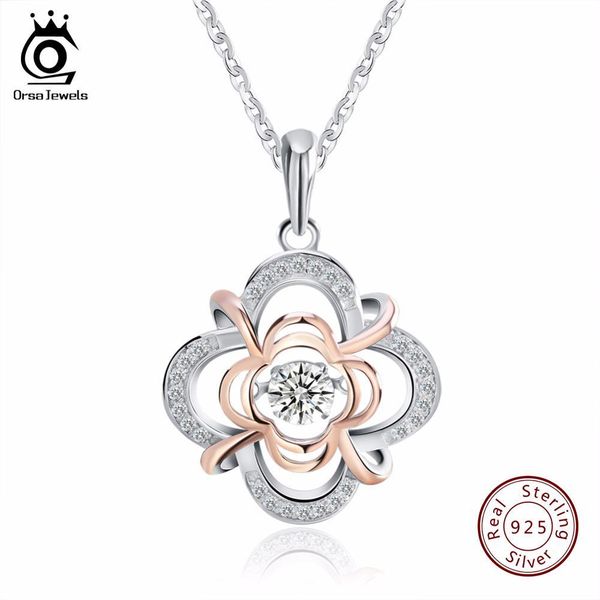 orsa jewels genuine 925 silver cute flower pendant necklaces mixed rose gold color with movable 0.3 ct crystal for women sn14
orsa jewels genuine 925 silver cute flower pendant necklaces mixed rose gold color with movable 0.3 ct crystal for women sn14