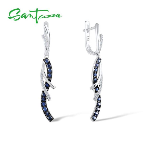 santuzza silver earrings for women genuine 925 sterling silver elegant blue dangle earrings long cubic zirconia brincos jewelry
santuzza silver earrings for women genuine 925 sterling silver elegant blue dangle earrings long cubic zirconia brincos jewelry
