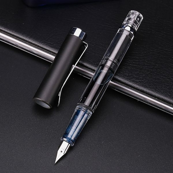 new metal clip fountain pen screw extra fine ef nib 0.38/0.5mm gift transparent plastic piston pen
new metal clip fountain pen screw extra fine ef nib 0.38/0.5mm gift transparent plastic piston pen